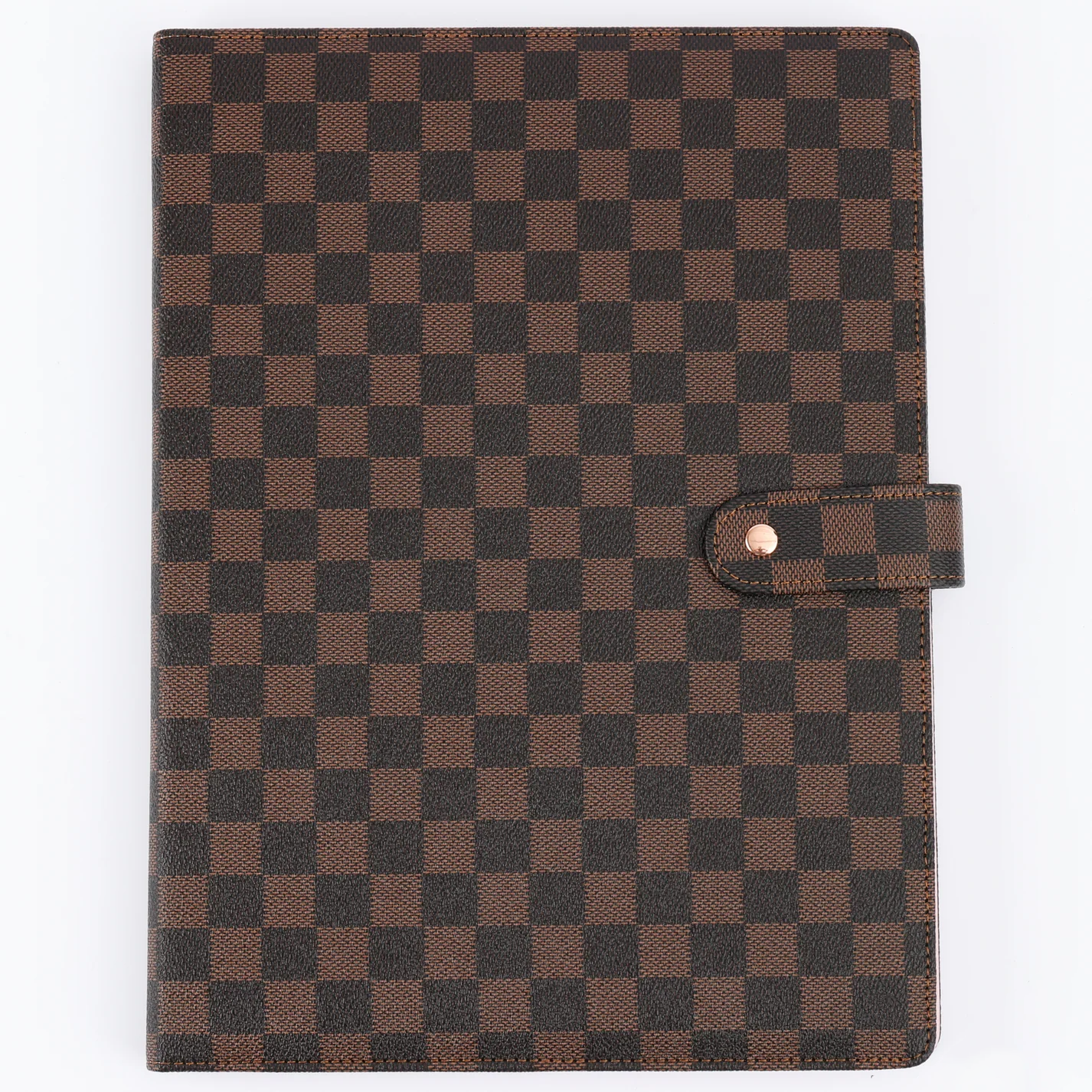 Checkered Portfolio with A4 Legal Notepad
