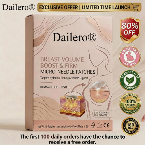 🔥Limited-time 60% sale--Dailero® Targeted Breast Enhancement Advanced Nano-Microneedle Patches