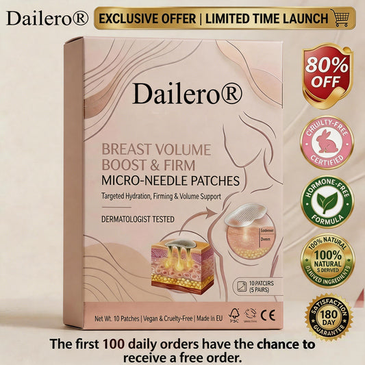🔥Limited-time 60% sale--Dailero® Targeted Breast Enhancement Advanced Nano-Microneedle Patches