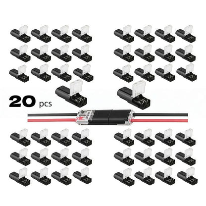Last Day 49% OFF🔧Double-Wire Plug-in Connector Led Light Strip Connectors 2 Pin⚙️