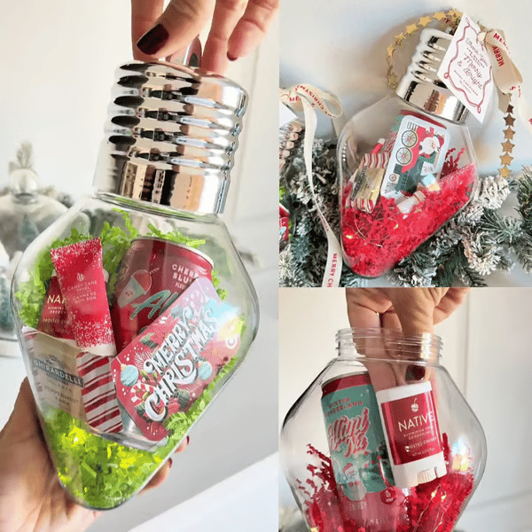 🔥Last Day 49% OF🎄Christmas Bulb Gift Jar💡Festive Ornament & Perfect Gift