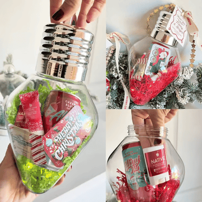 🔥Last Day 49% OF🎄Christmas Bulb Gift Jar💡Festive Ornament & Perfect Gift