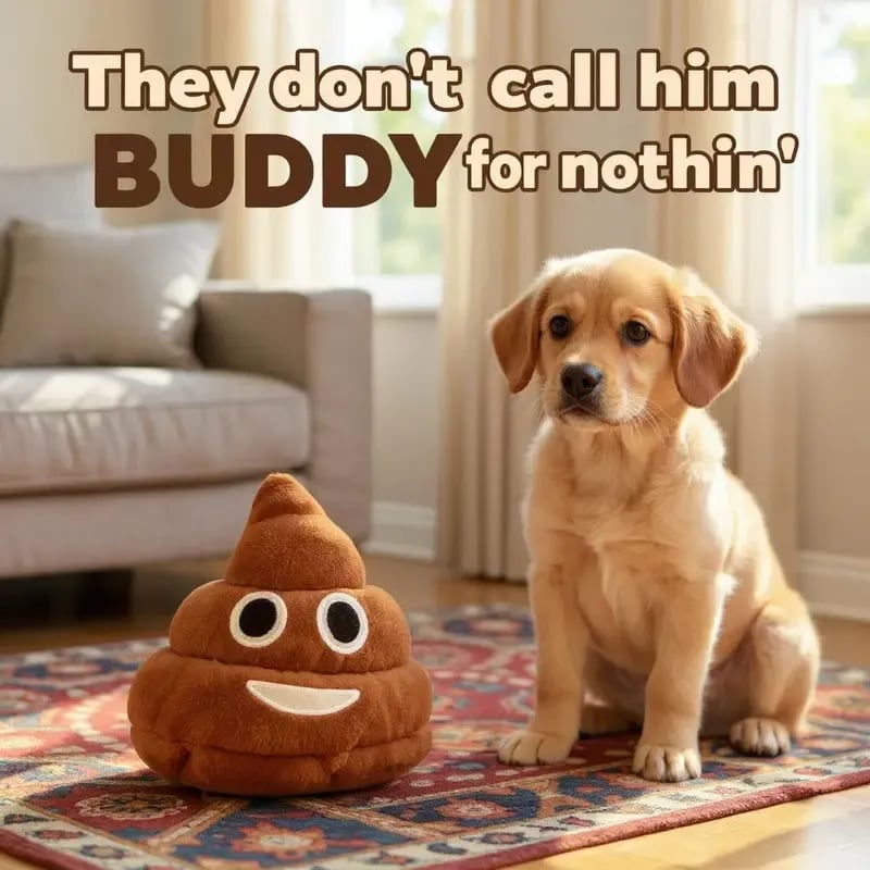 🎁Lowest price ever💥Funny Talking Poop Plush Toy – Makes Fart Sounds!
