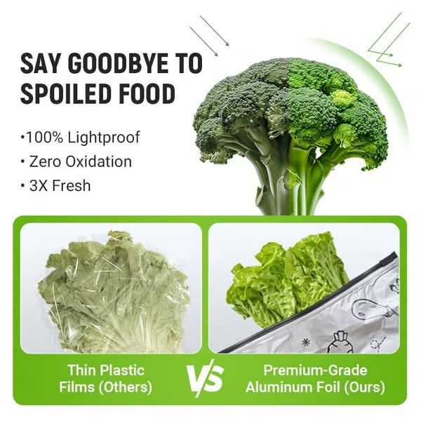 ✨ Reusable Aluminum Foil Sealable Storage Bags 🌱