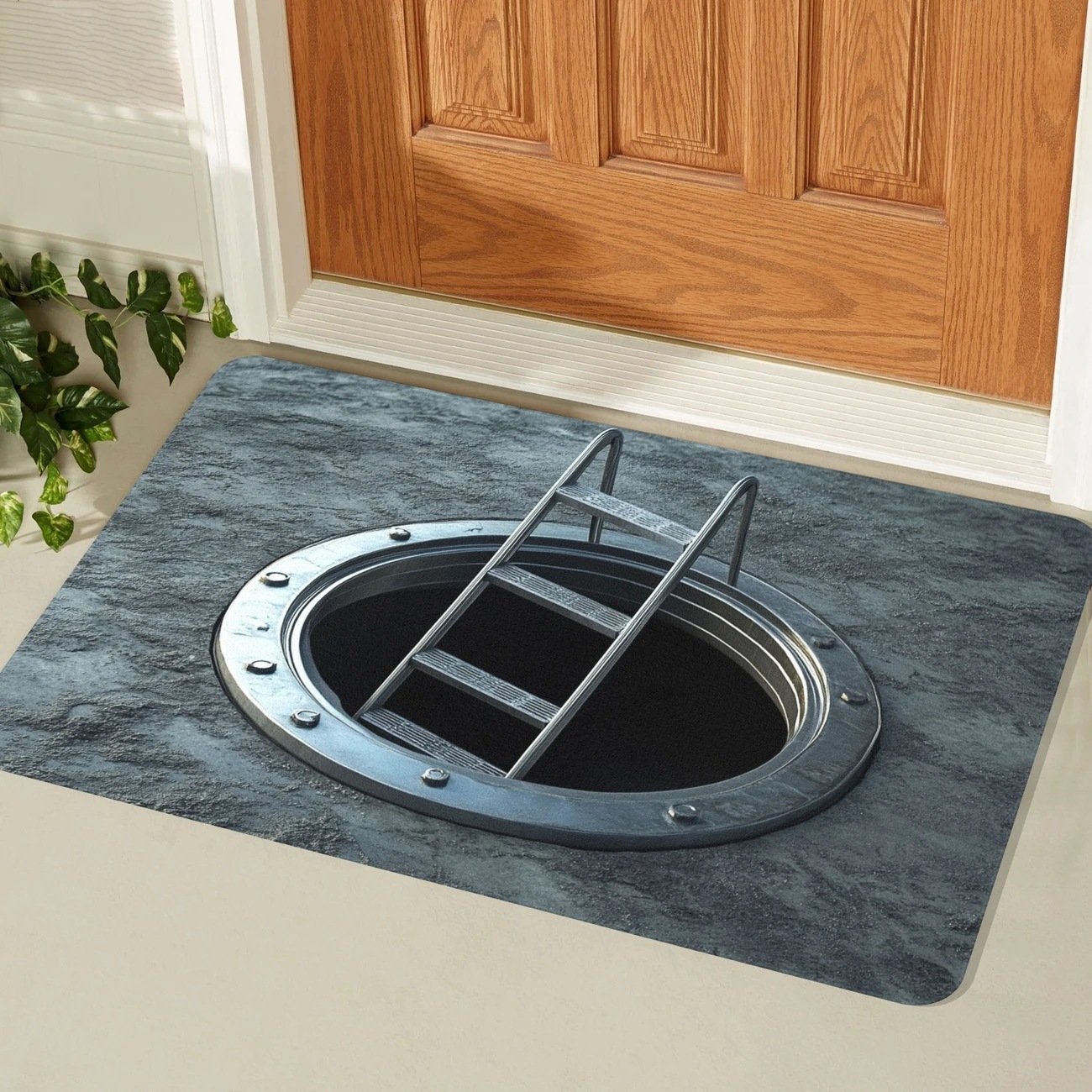 🔥Last Day 49% OFF👍Visual Illusion Endless Abyss Pattern HD Printed Non-Slip Doormat