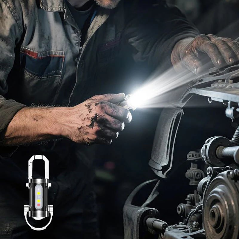 🔥LAST DAY 49% OFF Portable Rechargeable Bright Keychain Flashlight