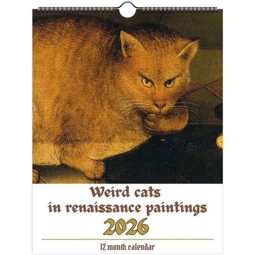 Last Day 49% OFF - 🔥Boxing Day Promotion📅Weird cats in renaissance 2026 Wall Calendar