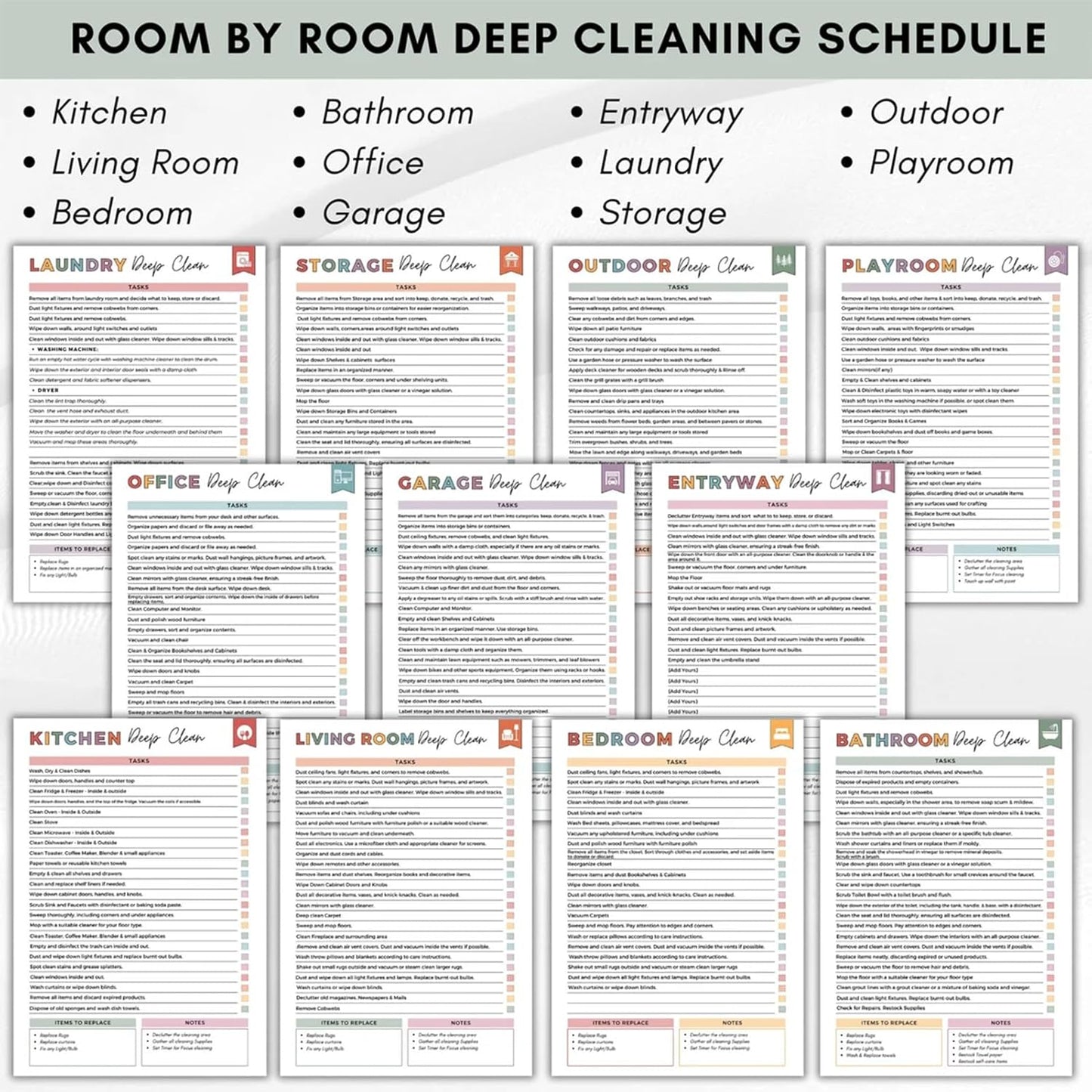 🎁Last Day 49% OFF📚ADHD Cleaning Planner Bundle