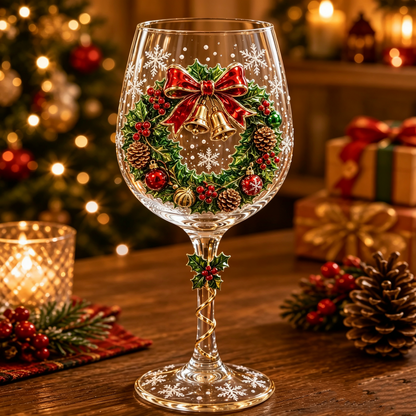 🎅 The Perfect Christmas Gift | 3D Handcrafted Wine Glass Collection 🍷