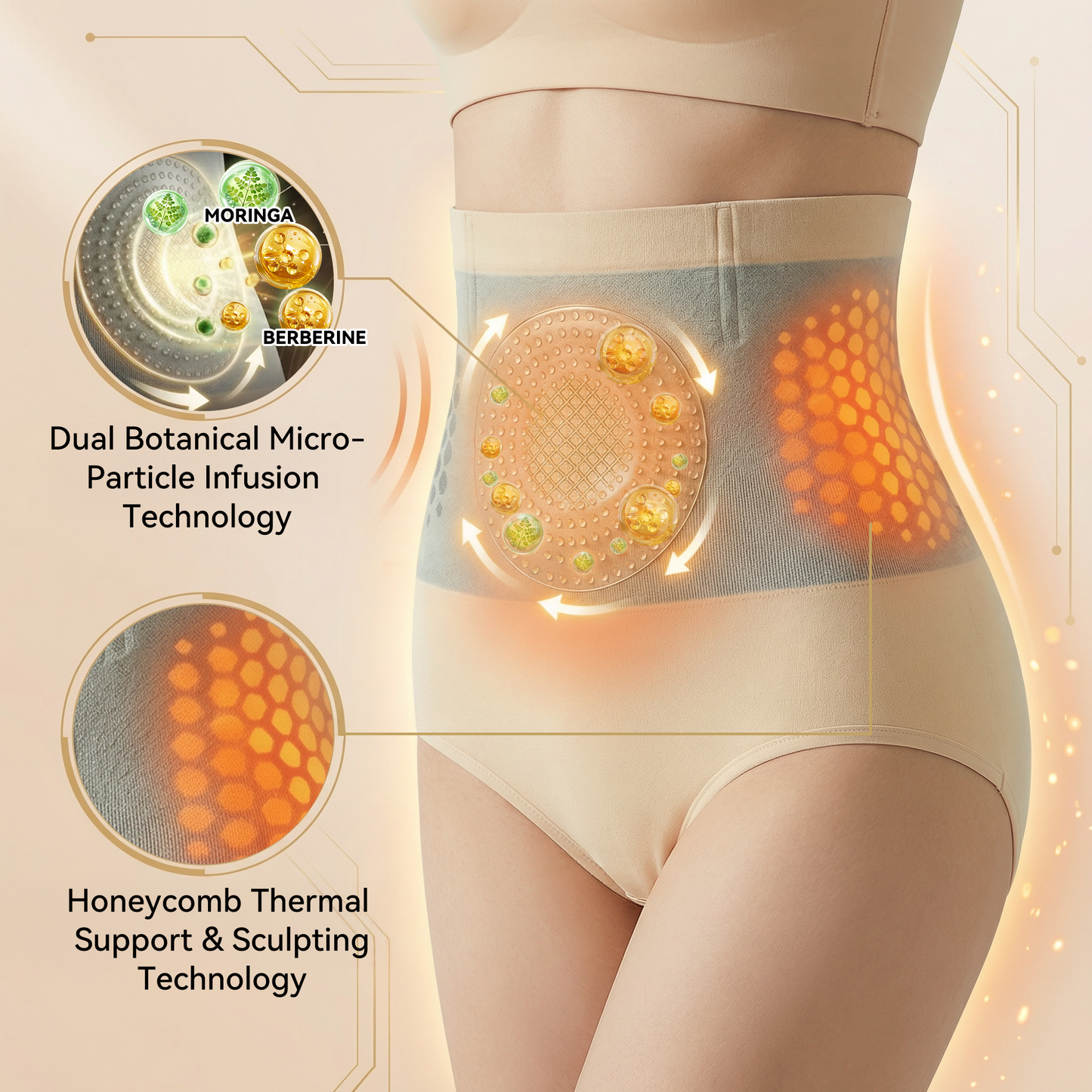 🎖️ Official Brand Store |🐉✨ 2026 Moringa & Berberine 4-in-1 Micro-Particle Sculpting & Fat-Burn Shorts