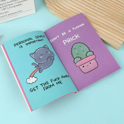 🔥Last Day 49% OFF-How To Survive The Bullsh!t Whimsical Cartoon Journal for Proper Stress Relief