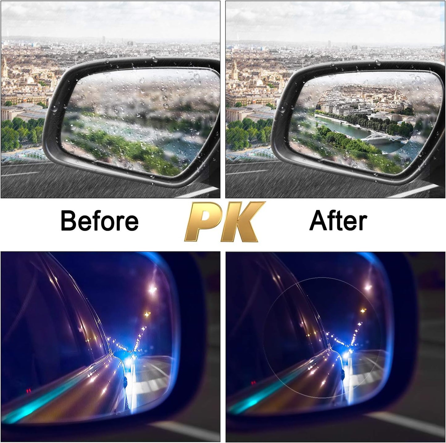 🔥Last Day 49% OFF-4Pcs Car Rearview Mirror Film