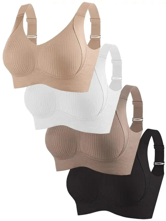 🎁Last Day Buy 1 Get 1 Free🔥Women's Ribbed Adjustable Wireless Bra