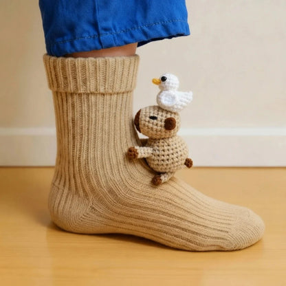 LAST DAY SALE 49% OFF -Early Christmas Promotion🎄Textured Animal Design Socks for Cosy Comfort