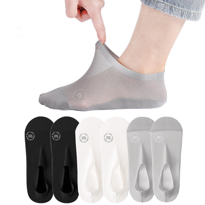 🔥 6-Pair Invisible Grip Socks Pack 🧦 – Breathable Low-Cut Anti-Slip Sweat-Absorbing Design