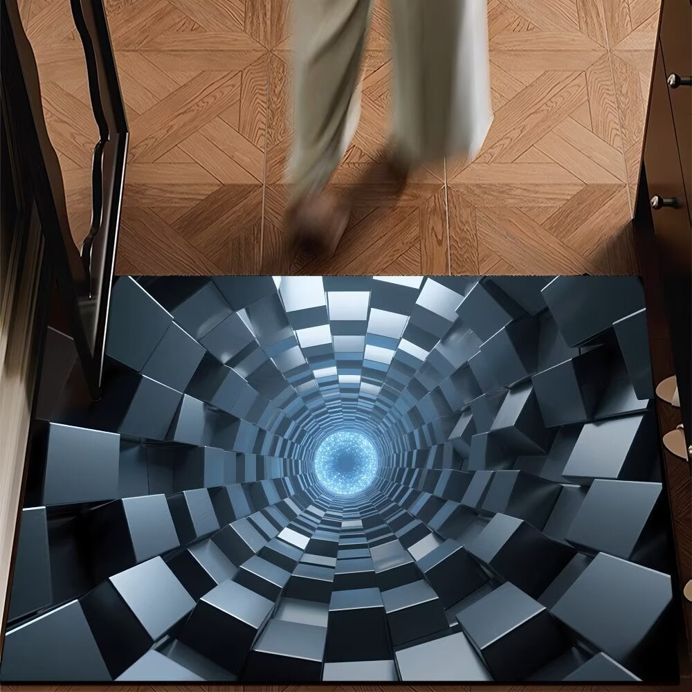 🔥Last Day 49% OFF👍Visual Illusion Endless Abyss Pattern HD Printed Non-Slip Doormat