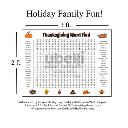 🔥Christmas Early Sale 49% Off🎁Christmas Word Search Poster(🎉Giant 36"x24" Wall Game)