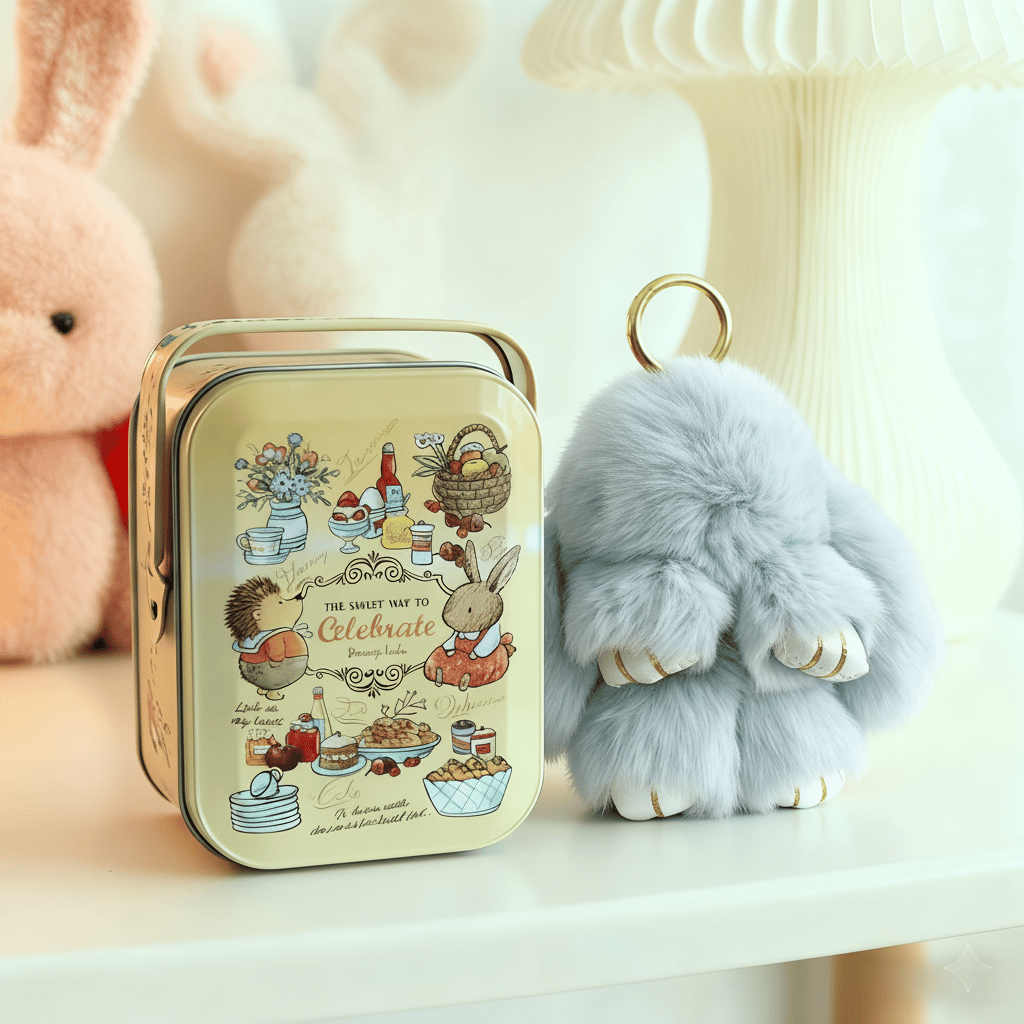 🎁Last Day Sale 49% OFF🐰 Handmade Soft Bunny PomPom Charms
