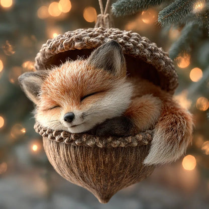 🎁❤️ Forest Animal Acorn Ornaments – Cozy Forest Christmas Ornaments