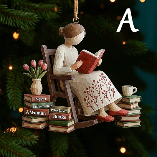 🔥LAST DAY 49% OFF 🎄📚Handmade Reader Christmas Decoration