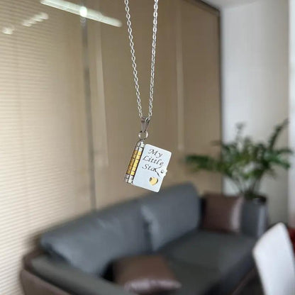 📿My Little Star Book Necklace for Daughter, Birthday Day Gift Graduation Jewelry of Love💖