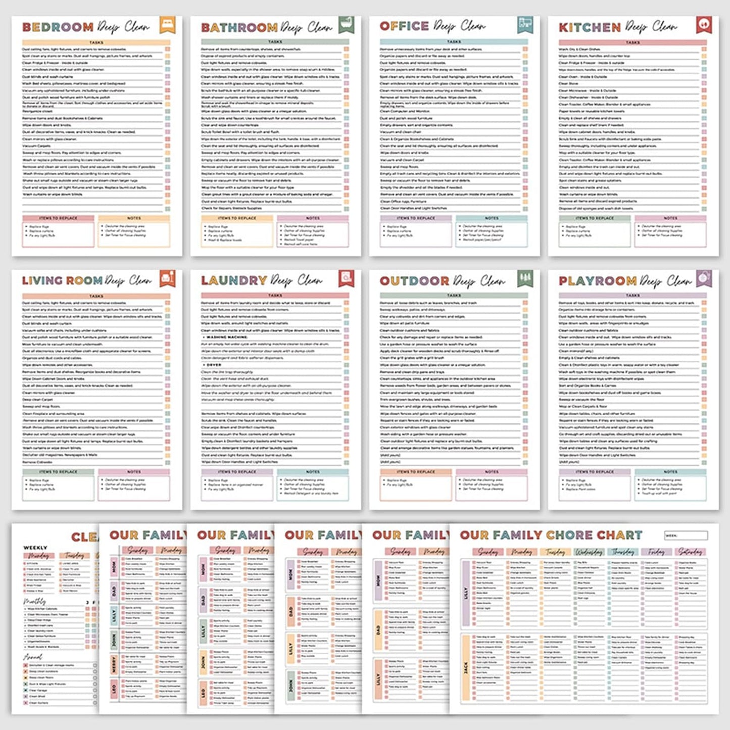 🎁Last Day 49% OFF📚ADHD Cleaning Planner Bundle