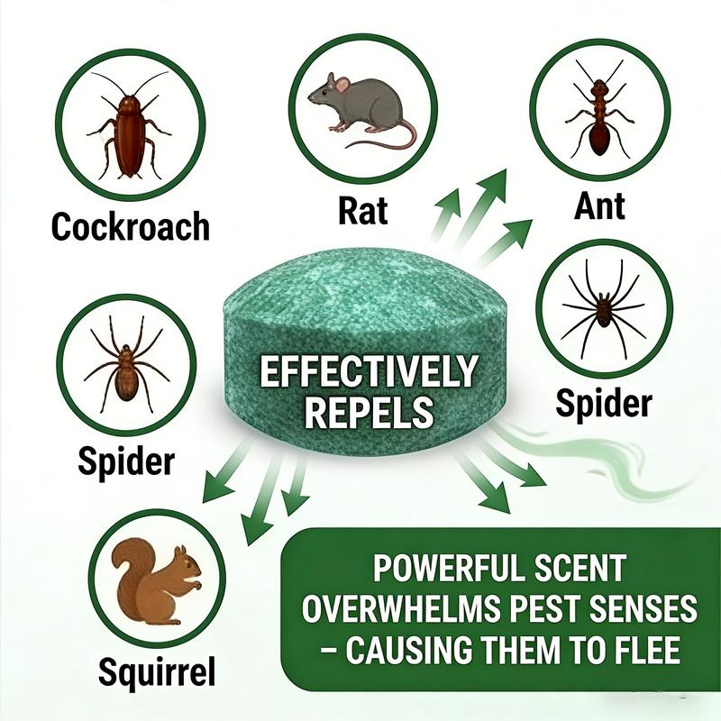 🐭✨Natural Rodent Repellent Balls (12-Pack) – Peppermint & Lemon Oil Protection for Home, Garage, Yard & Car