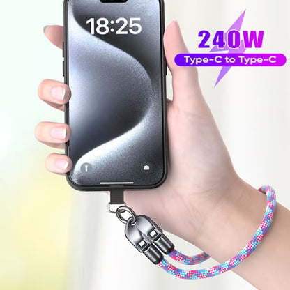 🔥Last Day  49% OFF🔥C to C 240W Charging Cable with Wearable Bracelet Design
