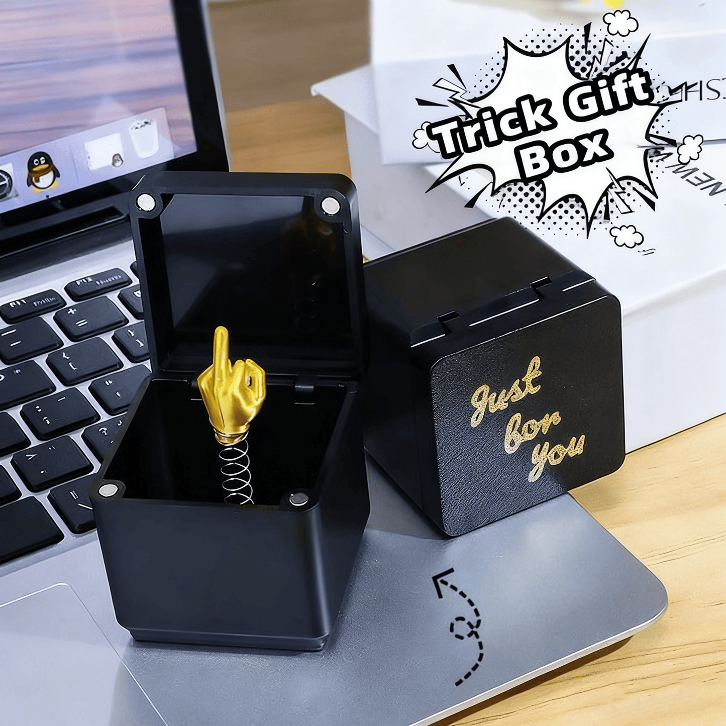 🎁The Prank Box – Hilarious Screw Challenge with Middle Finger Surprise 🤪🖕Perfect Gag Gift for All Occasions!