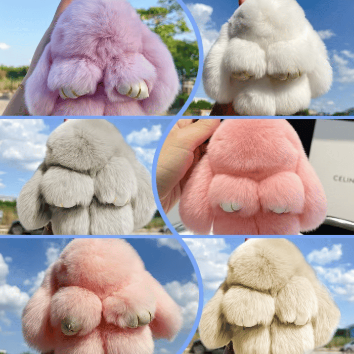 🎁Last Day Sale 49% OFF🐰 Handmade Soft Bunny PomPom Charms