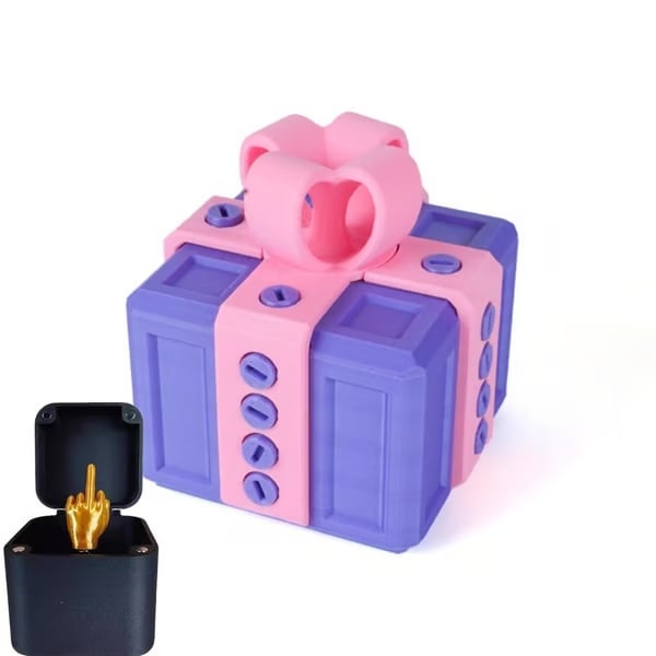 🎁The Prank Box – Hilarious Screw Challenge with Middle Finger Surprise 🤪🖕Perfect Gag Gift for All Occasions!