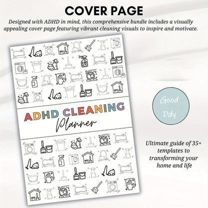 🎁Last Day 49% OFF📚ADHD Cleaning Planner Bundle