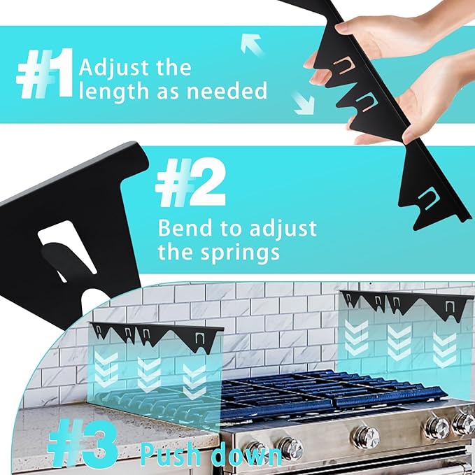 🔥Last Day 49% OFF - Retractable Stainless Steel Stove Gap Covers