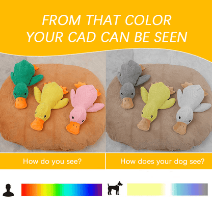 Quacking Crinkle Duck Comfort Calming Toy for Dog Separation Anxiety Proper Relief