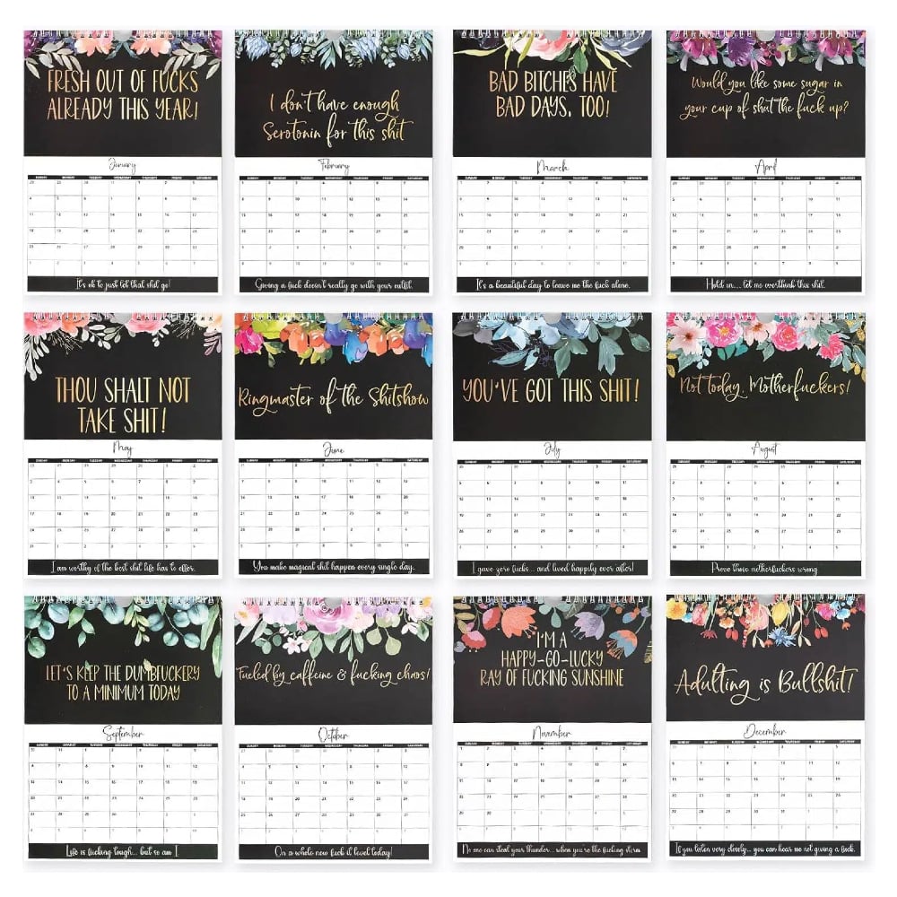Fuck It 2026 Calendar for Tired-Ass Women