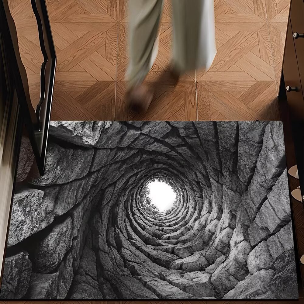 🔥Last Day 49% OFF👍Visual Illusion Endless Abyss Pattern HD Printed Non-Slip Doormat