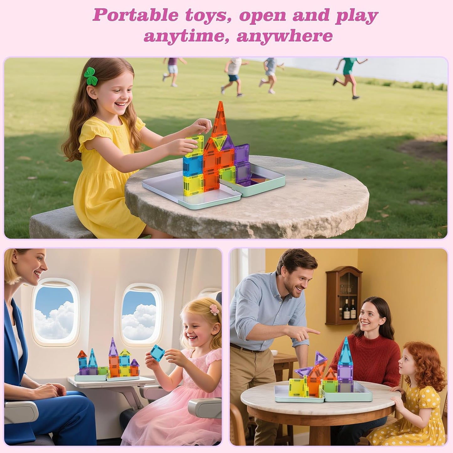 🎁Last Day Special 49% OFF—Mini Magnetic Tiles Building Blocks