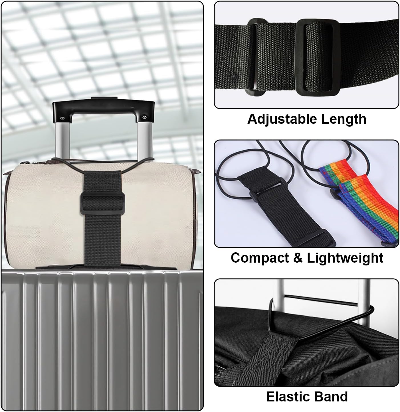 🔥Last Day 49% OFF💥Multi Use Strong Adjustable Luggage Connector Straps