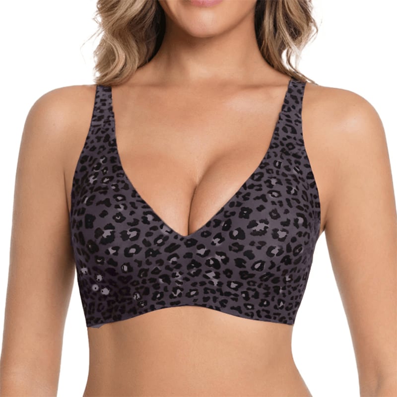 🎁🔥Womens Comfortable Wireless Bras Push Up Bralettes Seamless Tshirts Bras Deep V Everyday Bras