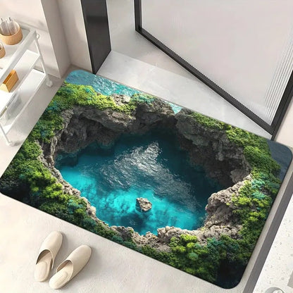 🔥Last Day 49% OFF👍Visual Illusion Endless Abyss Pattern HD Printed Non-Slip Doormat