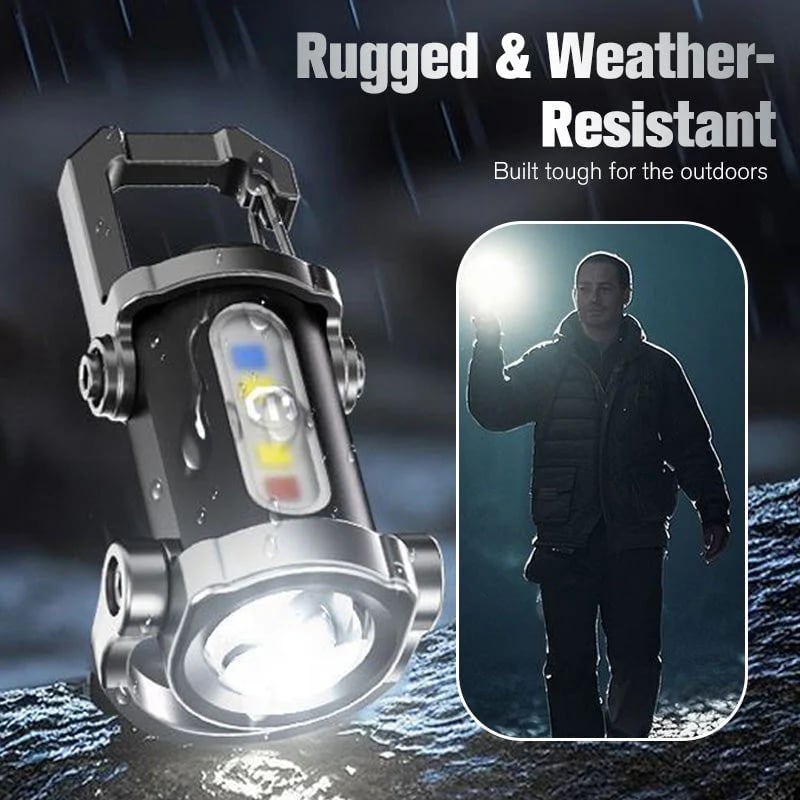 🔥LAST DAY 49% OFF Portable Rechargeable Bright Keychain Flashlight