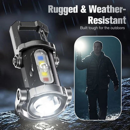 🔥LAST DAY 49% OFF Portable Rechargeable Bright Keychain Flashlight