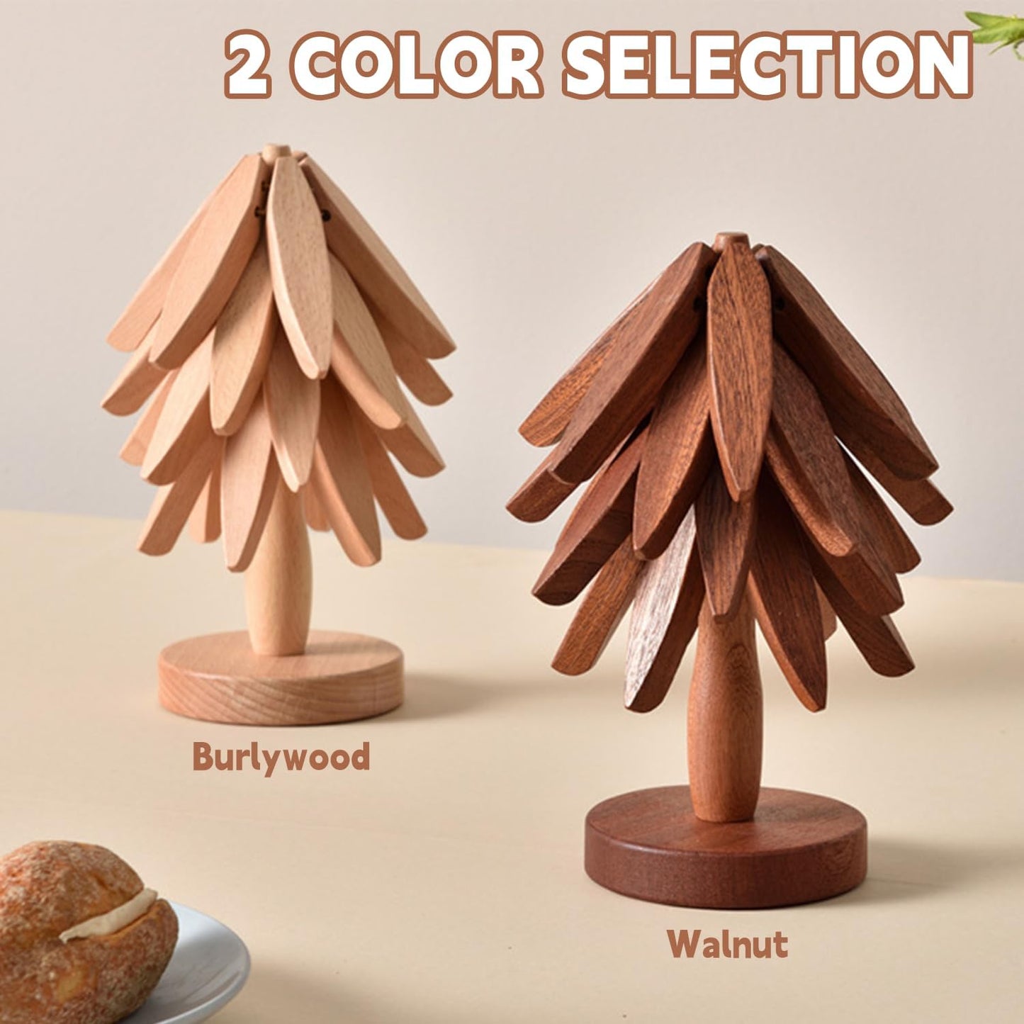 🎁Clearance sale bargains🎅Natural Tree Trivet Set - Table placemats and coasters also serve as everyday table decorations