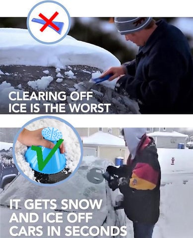 🔥Last Day 50% OFF🔥Car Magical Ice Scraper - Extra Wide, Efficient | Stress-Free Winter Scraping