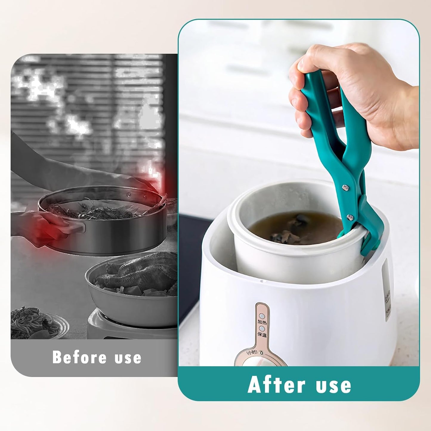 ✨Must-Have Kitchen Essential! Heat-Proof Hot Plate Gripper – Enjoy Worry-Free Cooking!