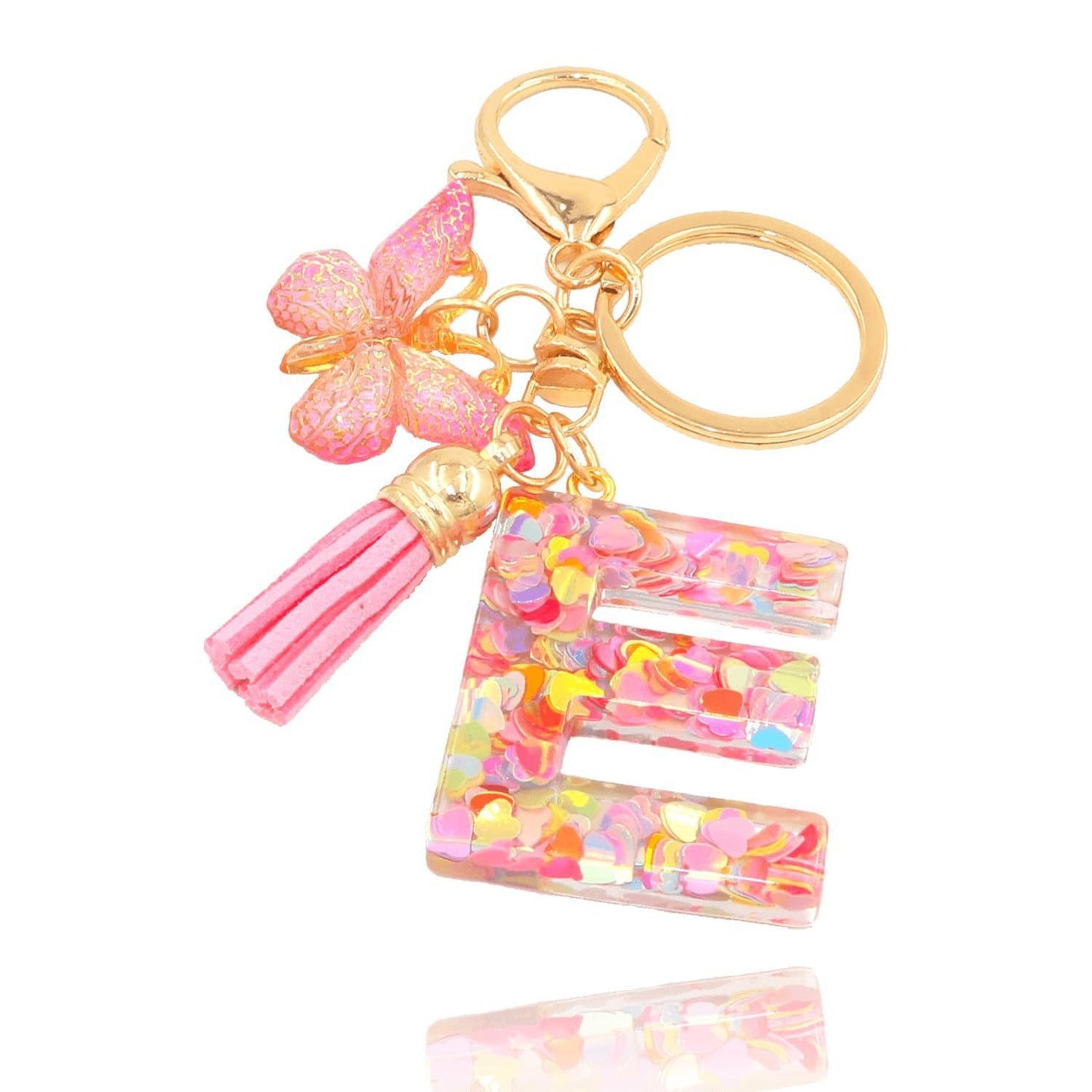 🔥 49% OFF Holiday Sale! 🎁Butterfly Letter Keychain Tassel Design Vibrant Durable Lightweight Gift