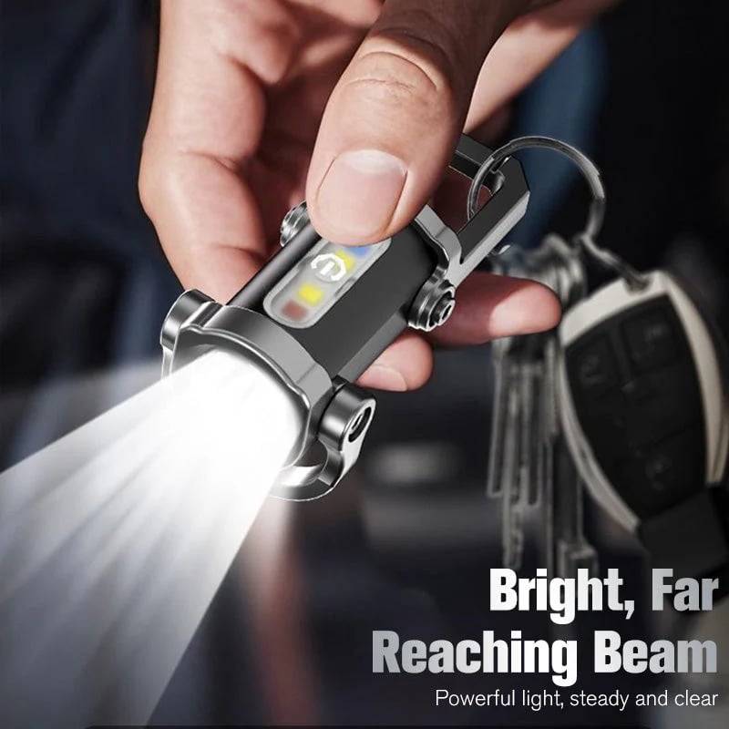 🔥LAST DAY 49% OFF Portable Rechargeable Bright Keychain Flashlight