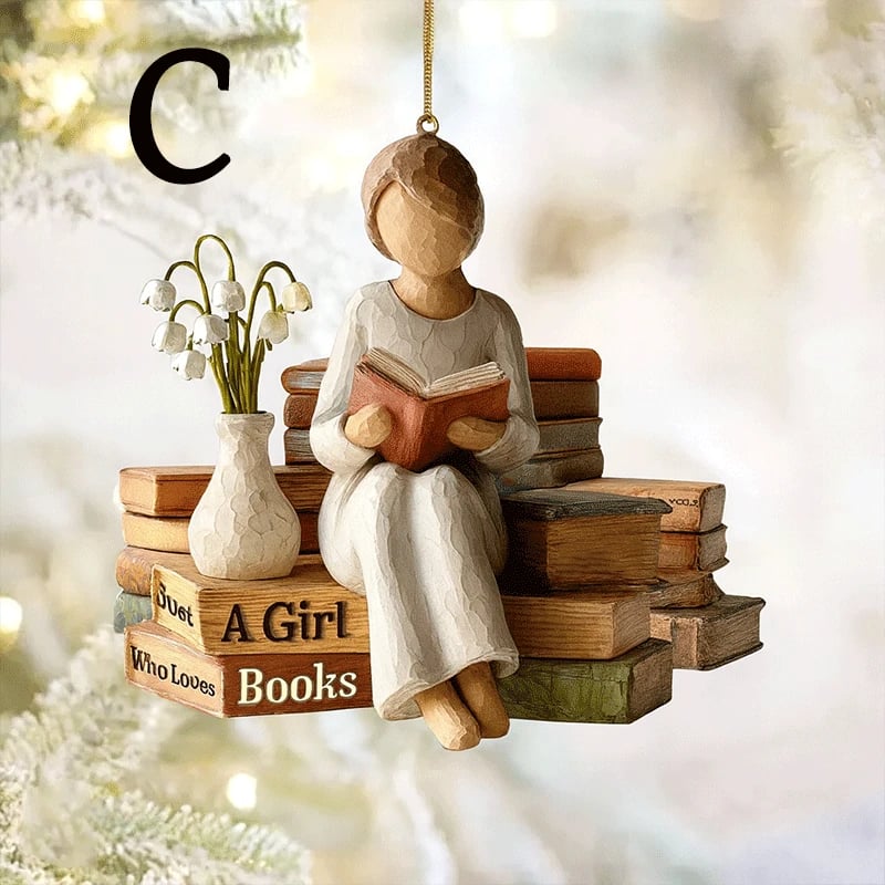 🔥LAST DAY 49% OFF 🎄📚Handmade Reader Christmas Decoration