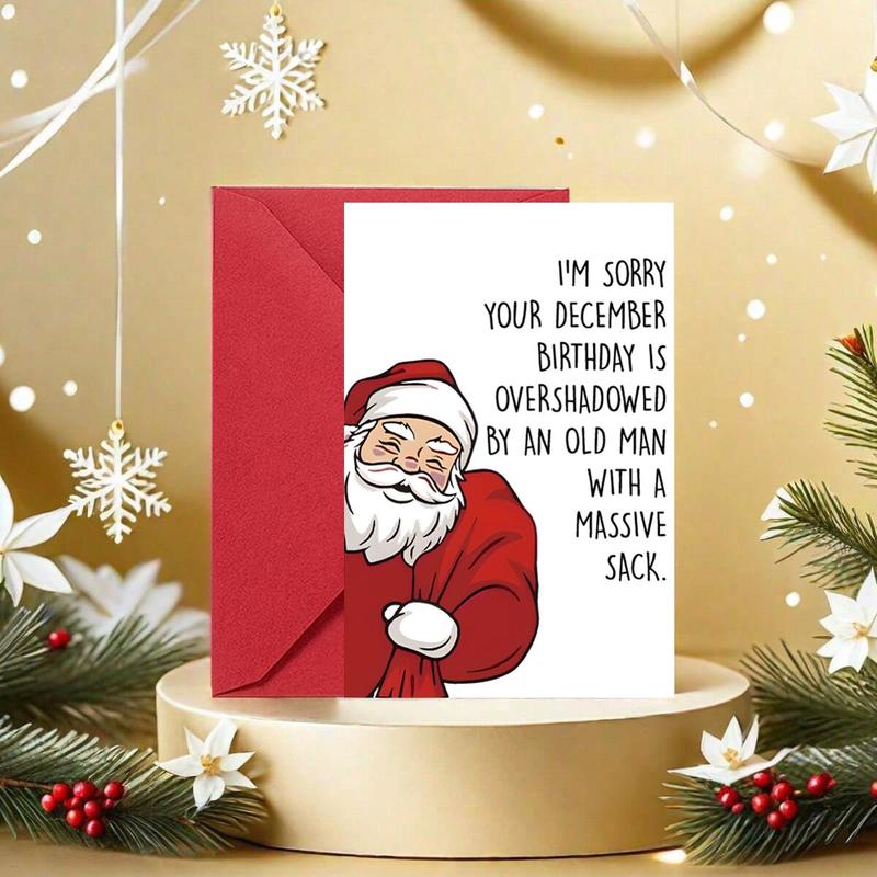 🔥Last Day 49% OFF🎅 Cartoon Santa Claus Birthday Card