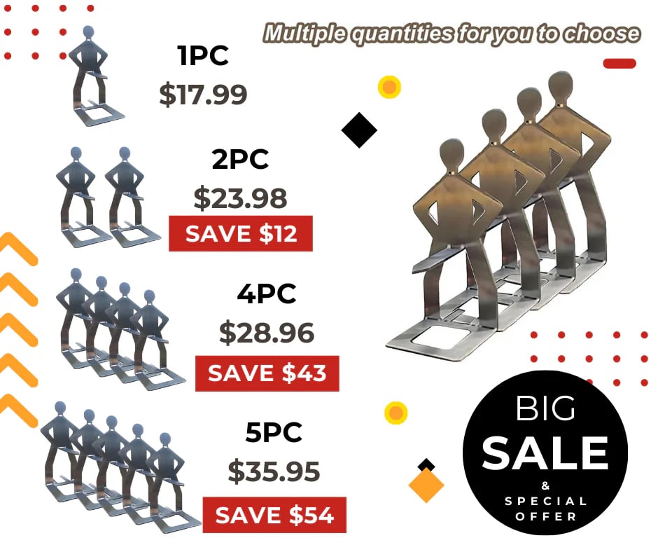 🍖Outdoor prankster Stainless Steel BBQ Sausage Holder